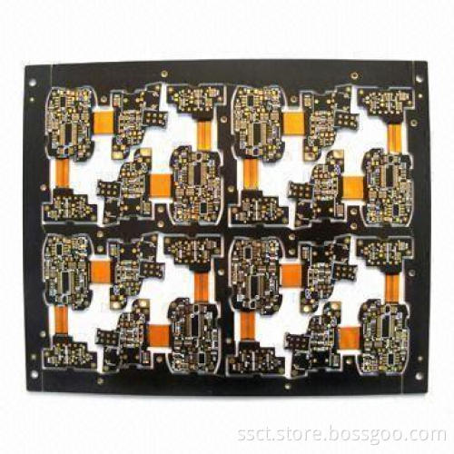Eight Layers Rigid-flex PCB with ENIG Surface Finish